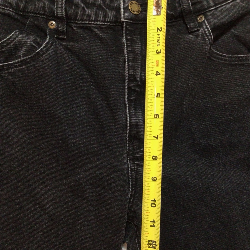 ROLLA’S Original Straight 27 Black Peachy Booty Butt Pockets Sexy Aussie S Petit - Picture 11 of 14